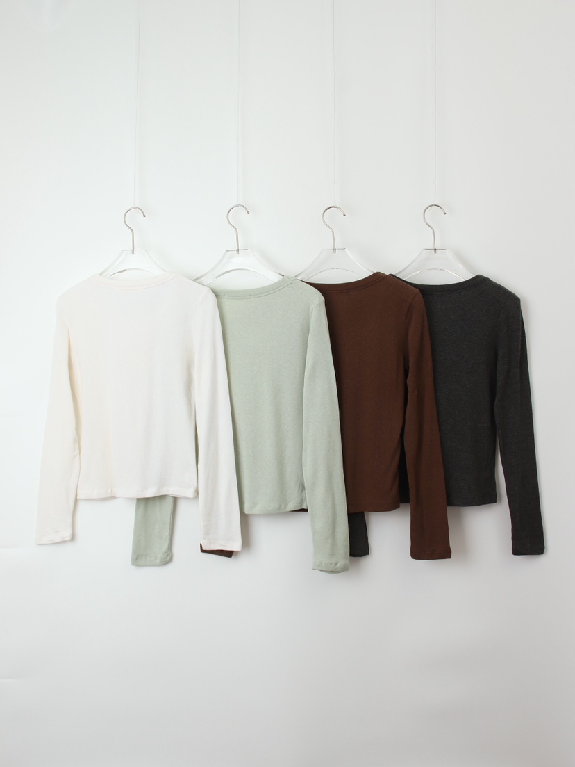 CCW東大門㊣直郵女裝新品職業熱賣真品推薦休閑25秋冬長袖T恤CCW--NYUNYU長袖T恤