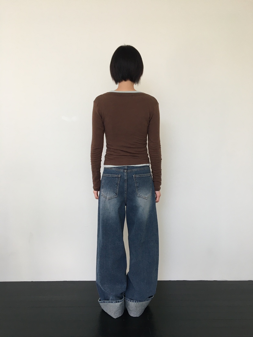 CCW東大門㊣直郵女裝新品職業熱賣真品推薦休閑25秋冬長袖T恤CCW--NYUNYU長袖T恤