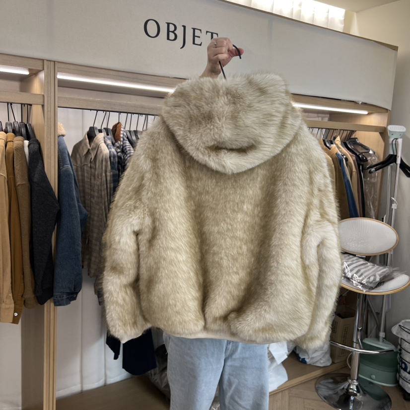 OBJET東大門㊣直郵女士新款時尚職業25秋冬休閑推薦短款大衣love us u/OBJET短款大衣