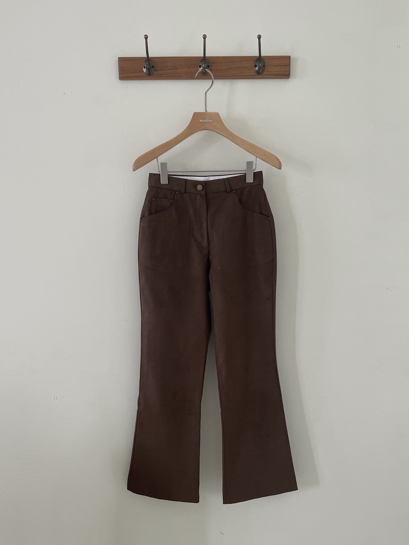 3 ANOTHER韓國直郵㊣女裝新品休閑真品人氣時尚休閑褲絨面革3 ANOTHER休閑褲圖色2