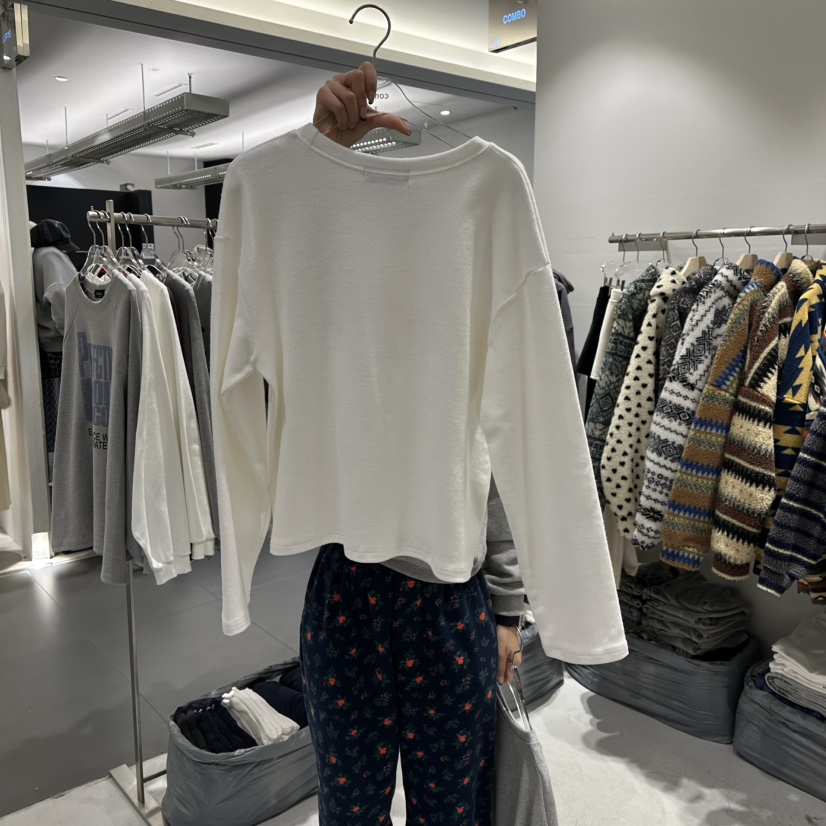 COMBO東大門㊣代購女士新品真品休閑時尚人氣推薦長袖T恤鵝COM_BO長袖T恤