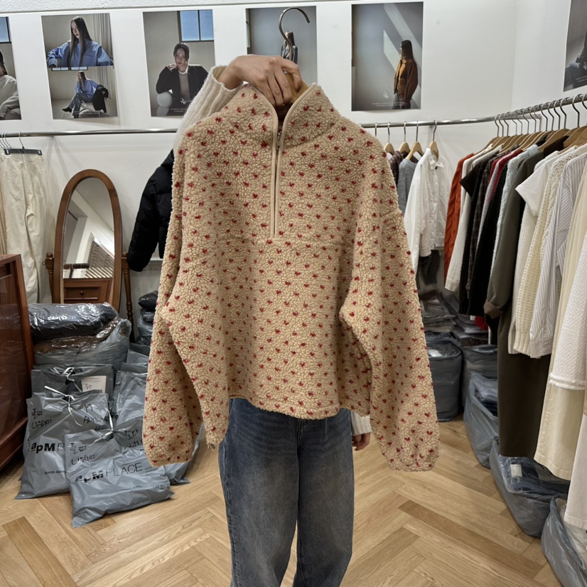 NOWHERE東大門㊣實拍女士新品人氣時尚職業推薦熱賣衛衣抓絨NOWHERE衛衣圖色2