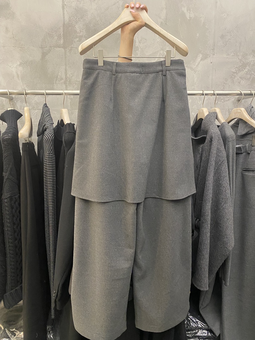 THE VETIVER-A韓國代購㊣女士新品25秋冬人氣休閑職業裙褲VETIVER裙褲圖色1