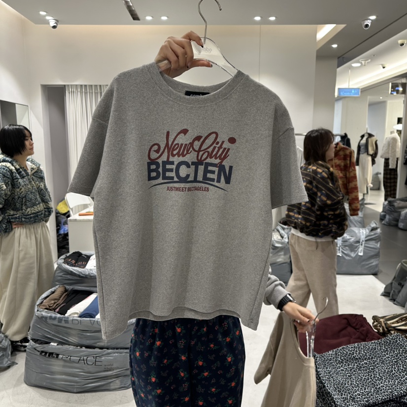 COMBO東大門㊣實拍女裝新品人氣真品25秋冬休閑時尚推薦T恤COM_BOT恤圖色3