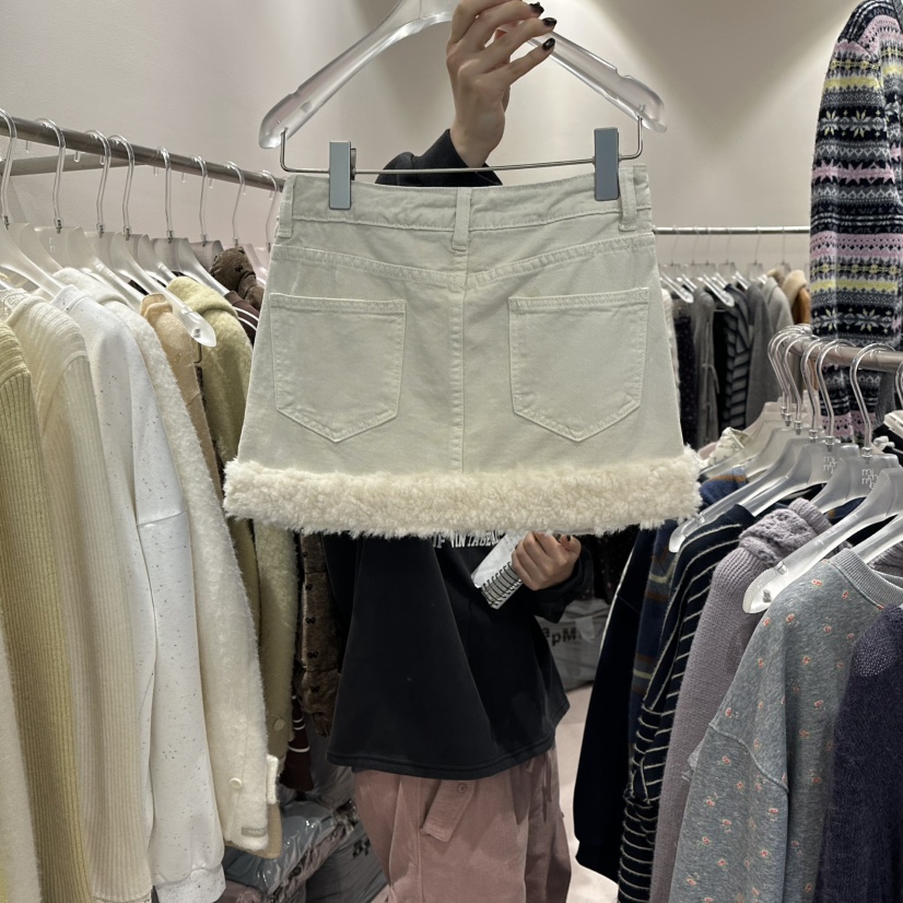 MIMME東大門㊣直郵女裝新款真品休閑職業時尚人氣推薦裙褲毛皮MIMME裙褲