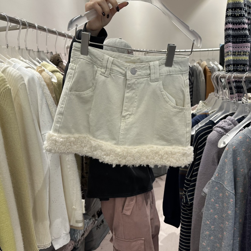 MIMME東大門㊣直郵女裝新款真品休閑職業時尚人氣推薦裙褲毛皮MIMME裙褲圖色1