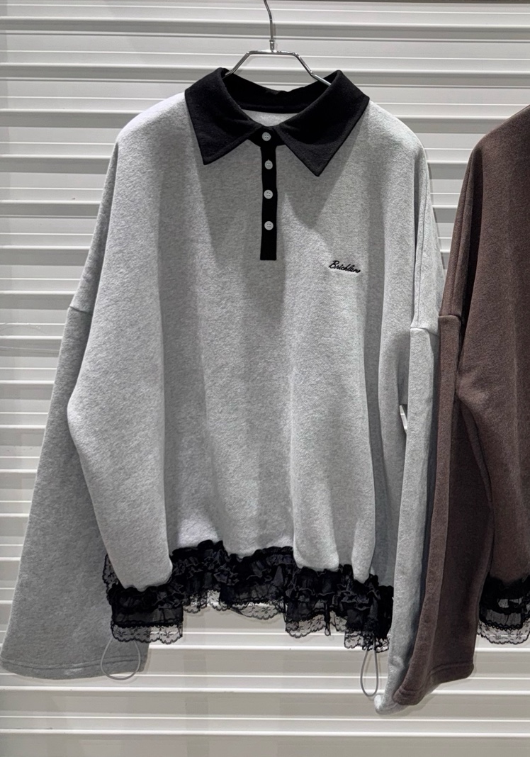 BRICKLANE韓國代購㊣女士新品職業25秋冬時尚休閑人氣衛衣加絨BRICKLANE衛衣圖色2