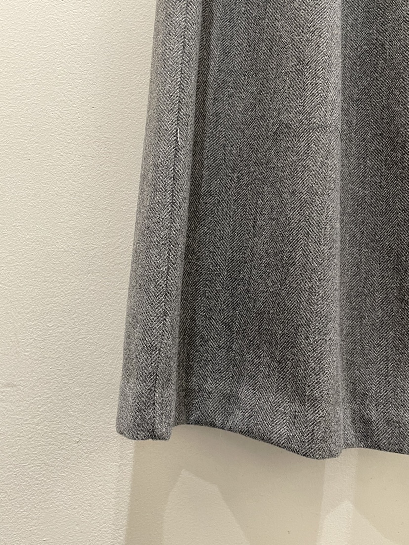 OBSESS韓國代購㊣女裝新款推薦人氣休閑褲人字紋含腰帶羊毛OBSESS/EARLY BIRD休閑褲