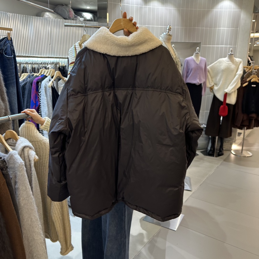 ALEGRE韓國直郵㊣女裝新品推薦25秋冬真品休閑短款羽絨服填充ALEGRE短款羽絨服