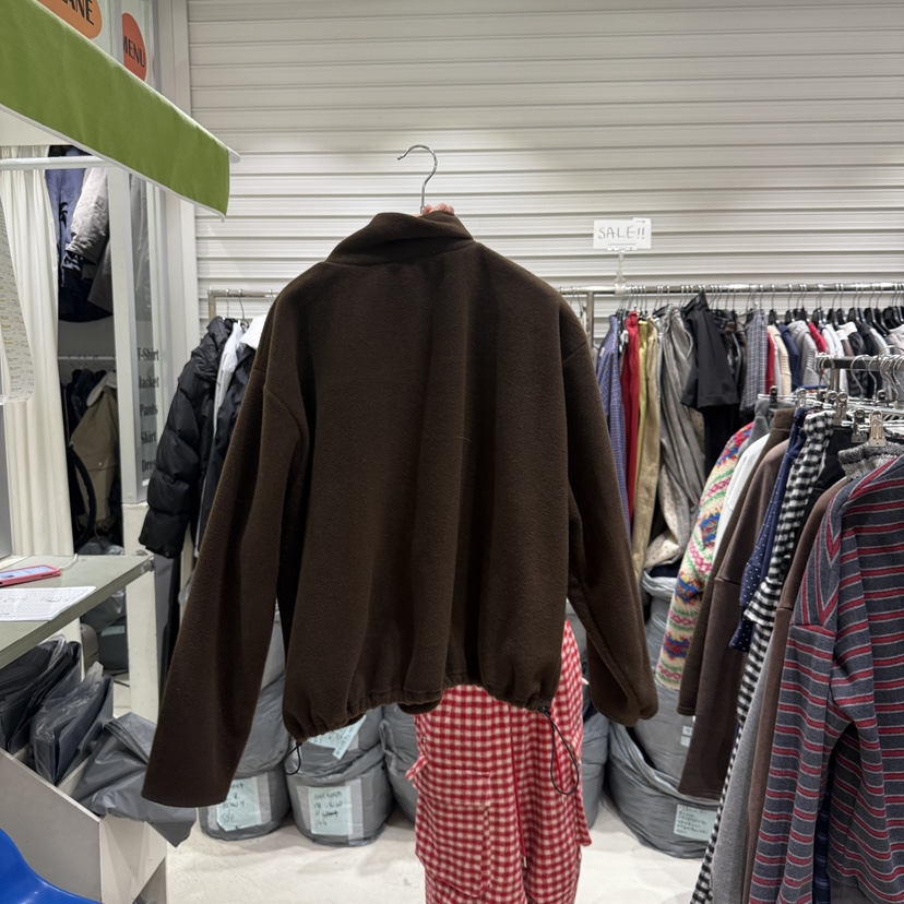 BRICKLANE東大門㊣實拍女裝新品職業休閑時尚25秋冬衛衣抓絨拉鏈BRICKLANE衛衣