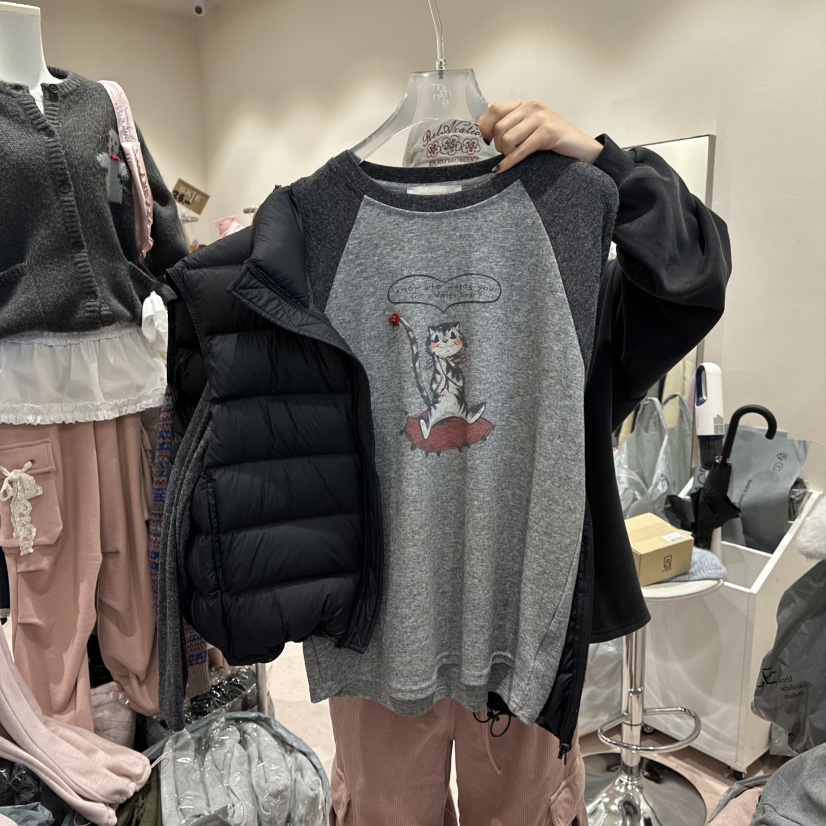 MIMME東大門㊣代購女裝新品時尚熱賣職業人氣真品25秋冬長袖T恤MIMME/LOOKK長袖T恤圖色2