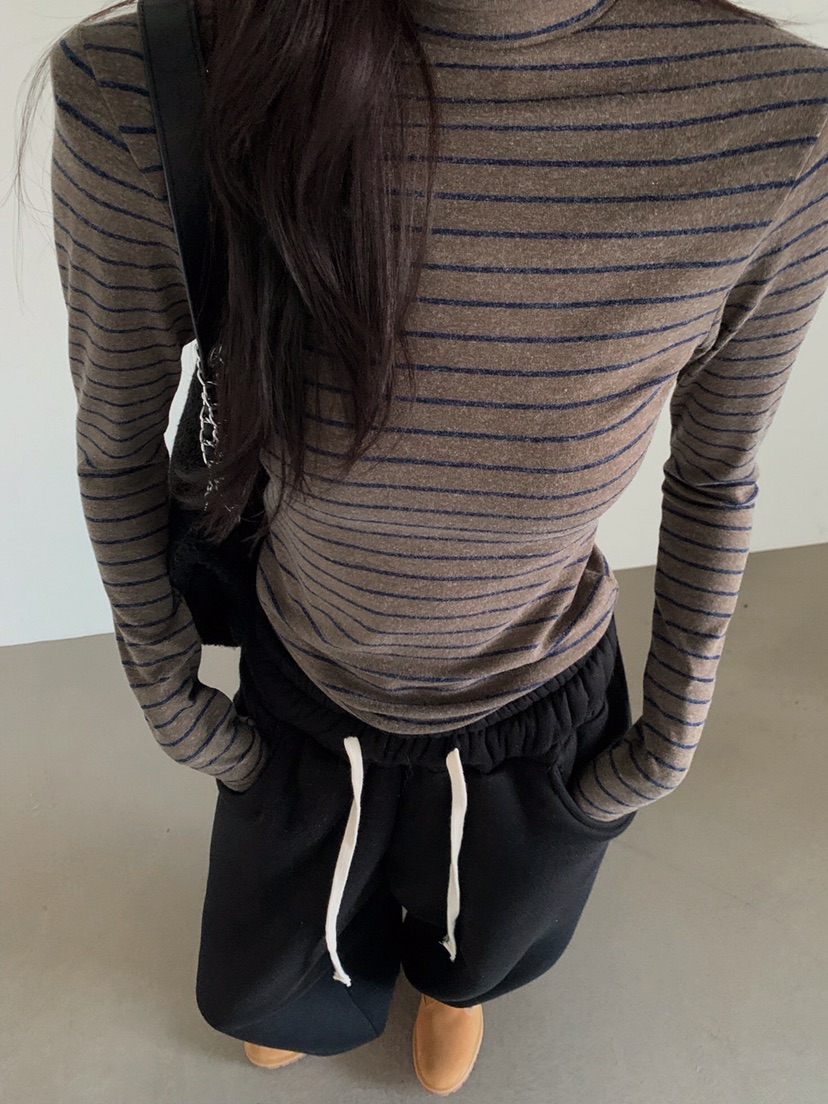 VERANDA東大門㊣實拍女士新品25秋冬真品休閑職業推薦長袖T恤VERANDA長袖T恤