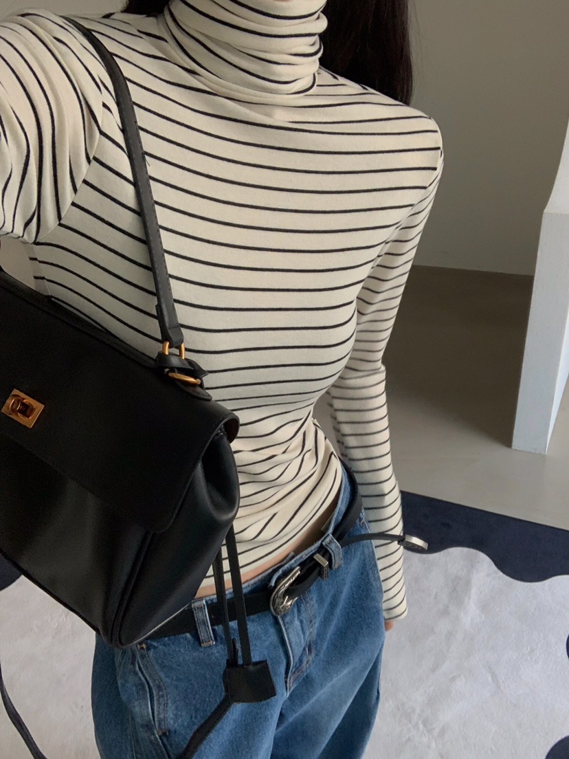 VERANDA東大門㊣實拍女士新品25秋冬真品休閑職業推薦長袖T恤VERANDA長袖T恤