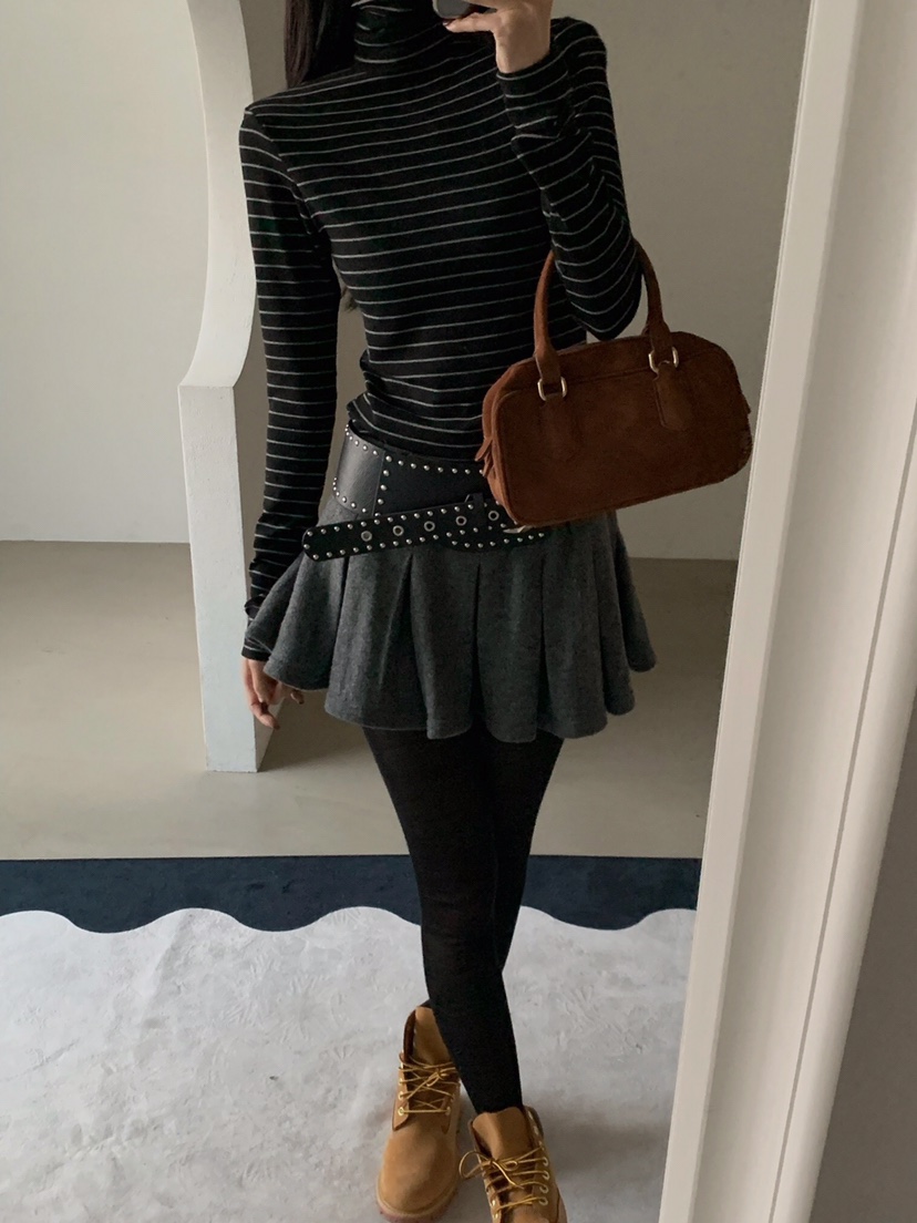 VERANDA東大門㊣實拍女士新品25秋冬真品休閑職業推薦長袖T恤VERANDA長袖T恤