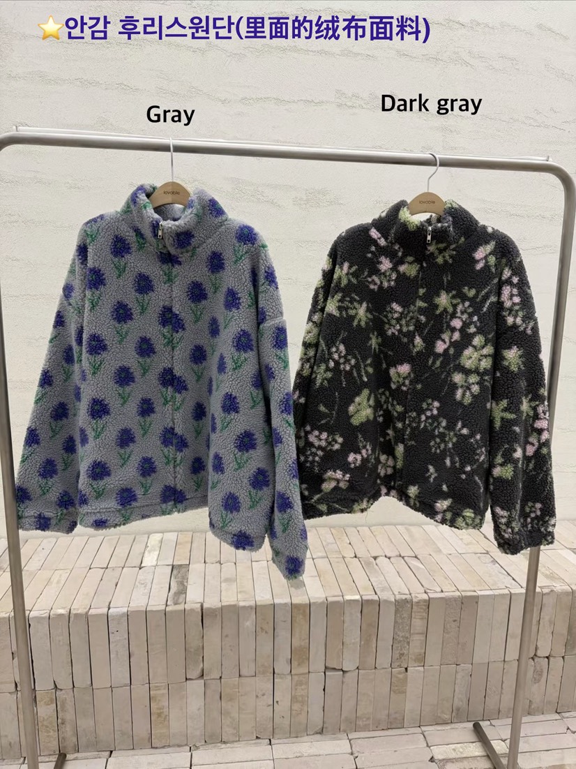 LOVABLE韓國直郵㊣女裝新款真品休閑熱賣推薦人氣25秋冬夾克花朵LOVABLE夾克