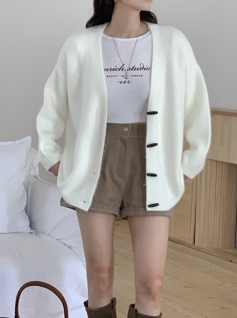 RE:FRESH-L東大門㊣直郵女士新品時尚休閑推薦真品針織衫紐扣RE:FRESH針織衫