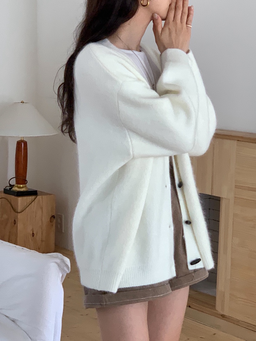 RE:FRESH-L東大門㊣直郵女士新品時尚休閑推薦真品針織衫紐扣RE:FRESH針織衫