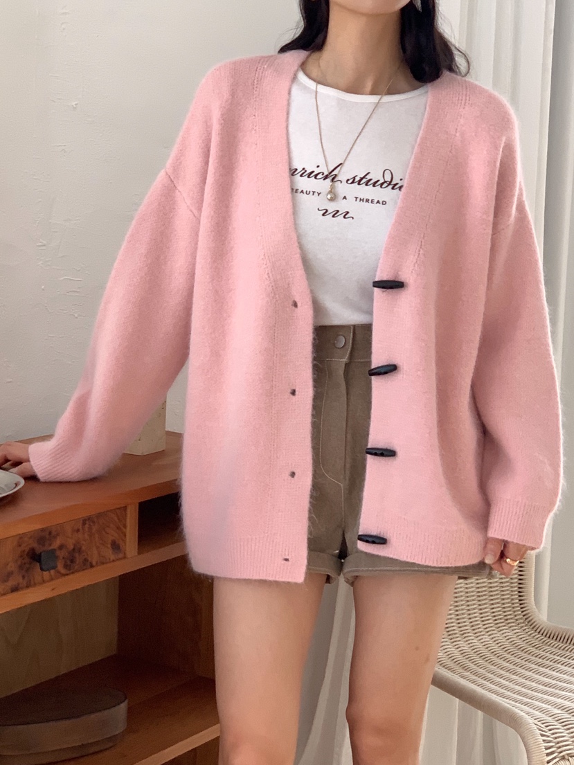 RE:FRESH-L東大門㊣直郵女士新品時尚休閑推薦真品針織衫紐扣RE:FRESH針織衫