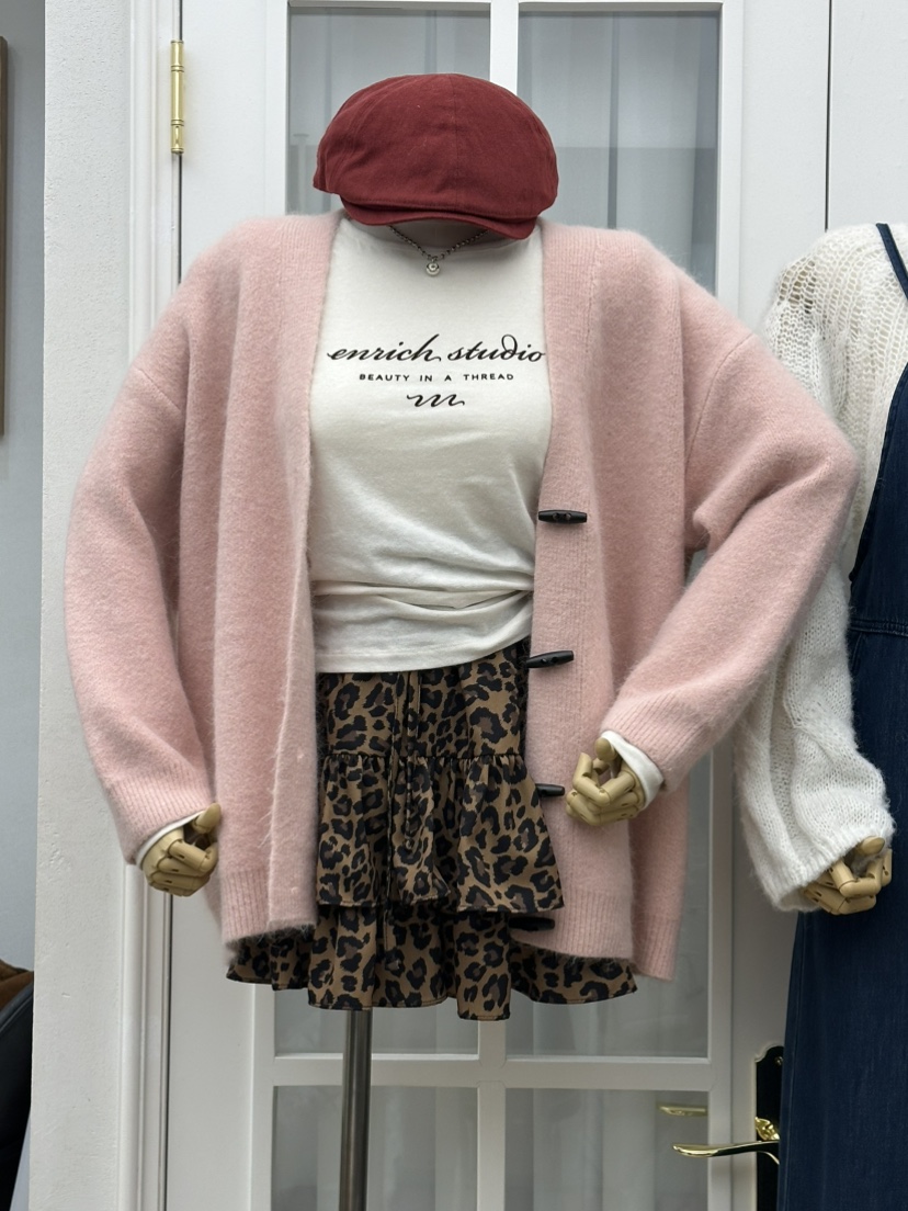 RE:FRESH-L東大門㊣直郵女士新品時尚休閑推薦真品針織衫紐扣RE:FRESH針織衫圖色2