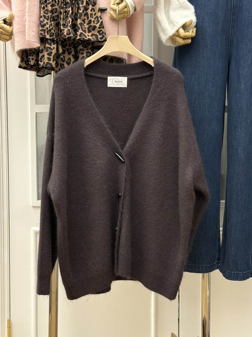 RE:FRESH-L東大門㊣直郵女士新品時尚休閑推薦真品針織衫紐扣RE:FRESH針織衫圖色3