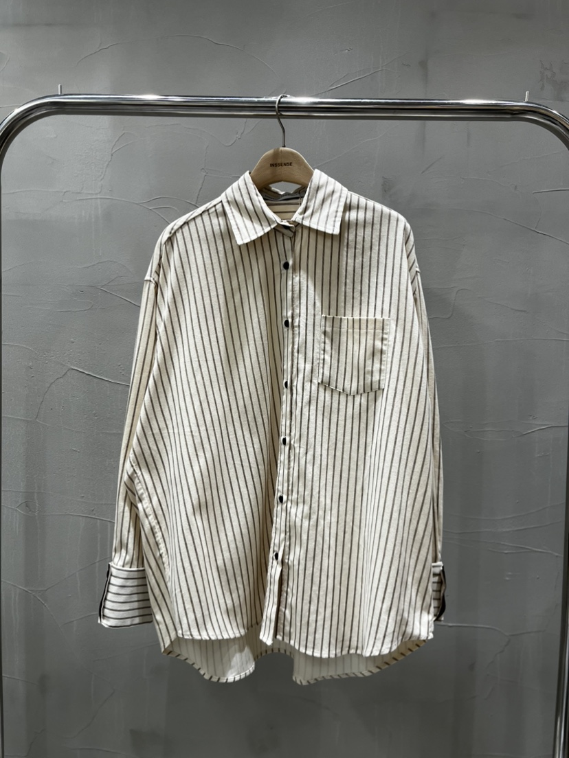 INSSENSE-A東大門㊣代購女士新款熱賣襯衫蕾絲衫燈芯絨條紋INSSENSE-A襯衫/蕾絲衫圖色1
