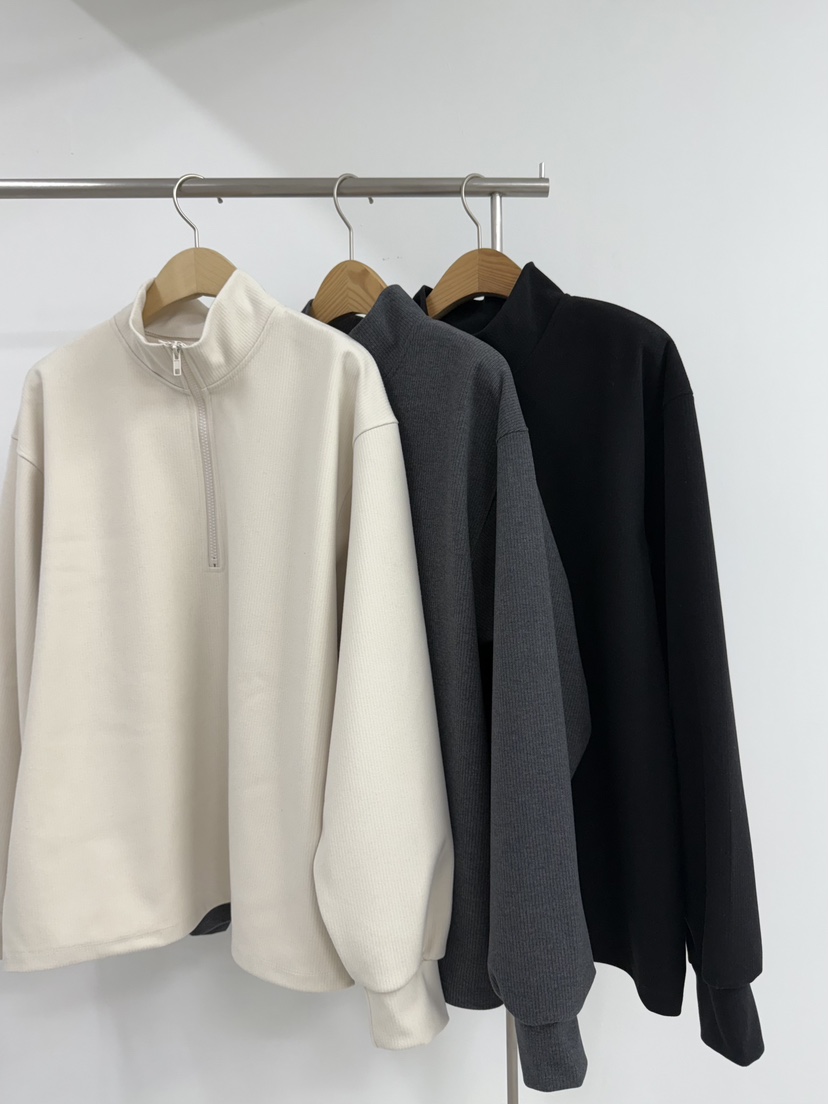 YIKHO STYLE東大門㊣代購女裝新款25秋冬職業真品衛衣拉鏈YIKHO STYLE衛衣