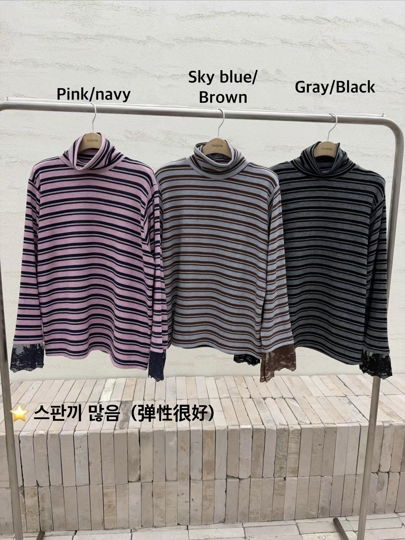 LOVABLE韓國直郵㊣女士新品職業時尚推薦25秋冬人氣長袖T恤LOVABLE長袖T恤