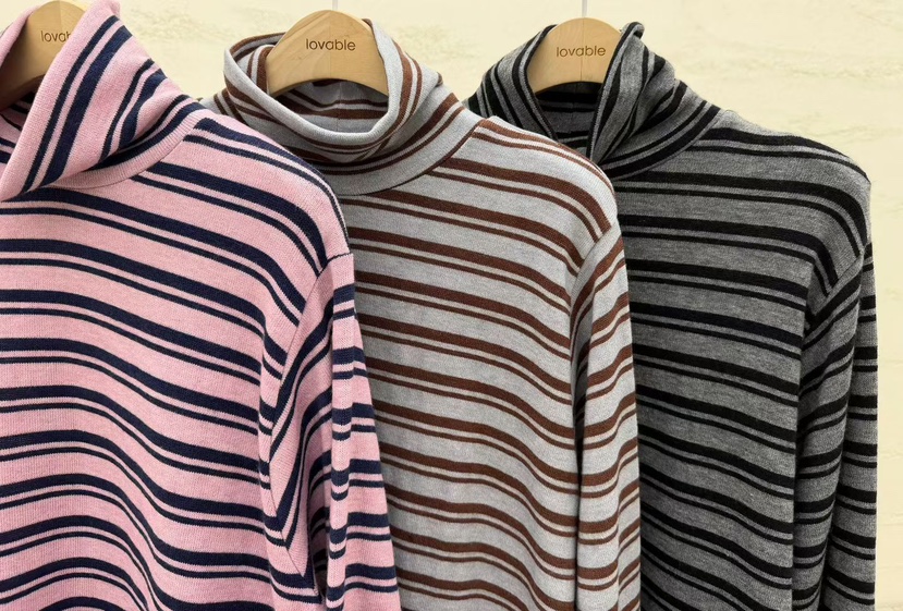 LOVABLE韓國直郵㊣女士新品職業時尚推薦25秋冬人氣長袖T恤LOVABLE長袖T恤