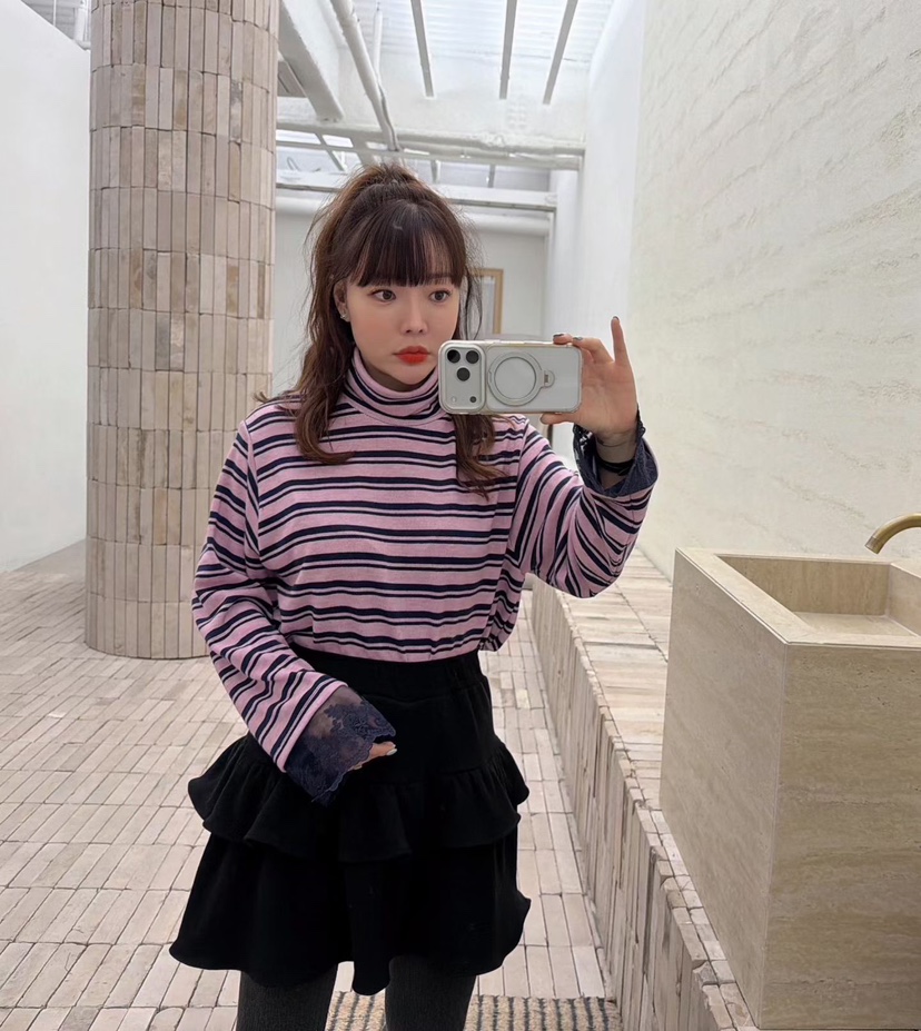 LOVABLE韓國直郵㊣女士新品職業時尚推薦25秋冬人氣長袖T恤LOVABLE長袖T恤