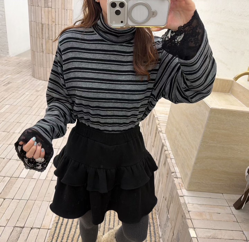 LOVABLE韓國直郵㊣女士新品職業時尚推薦25秋冬人氣長袖T恤LOVABLE長袖T恤