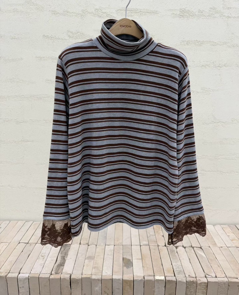 LOVABLE韓國直郵㊣女士新品職業時尚推薦25秋冬人氣長袖T恤LOVABLE長袖T恤圖色2