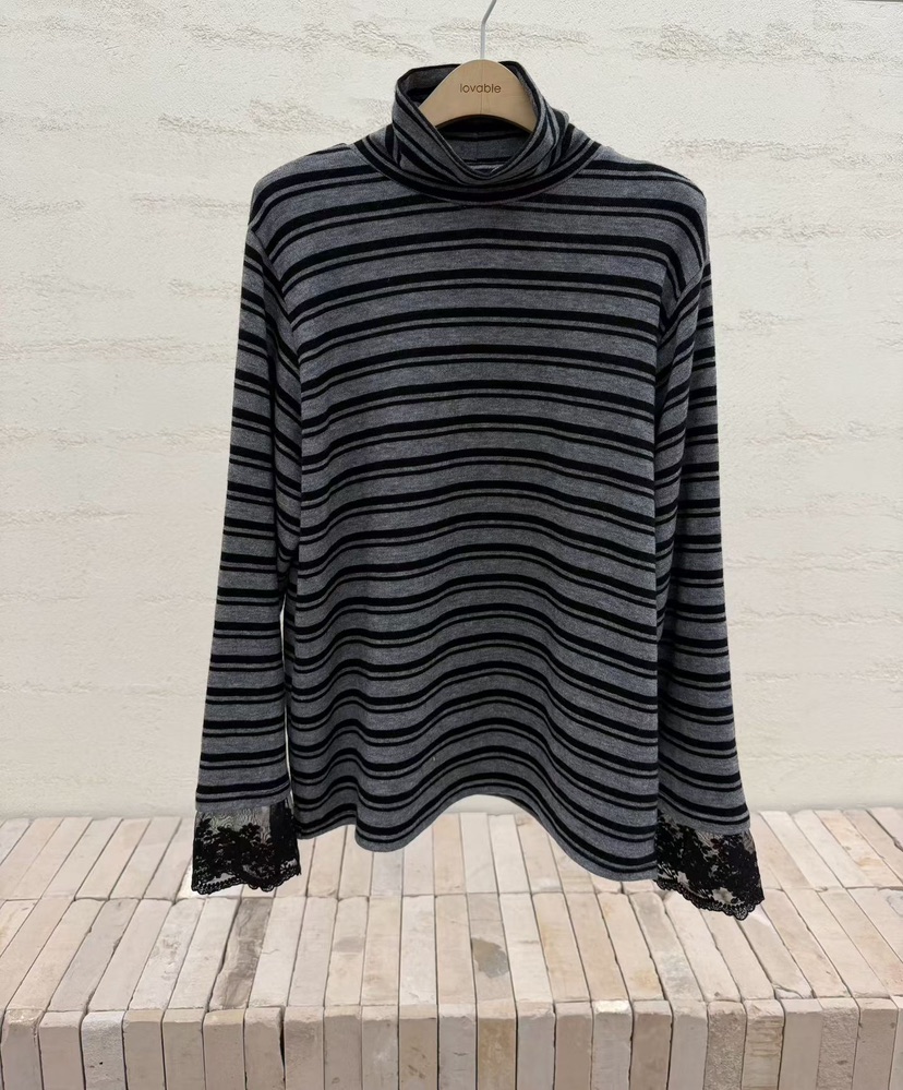 LOVABLE韓國直郵㊣女士新品職業時尚推薦25秋冬人氣長袖T恤LOVABLE長袖T恤圖色3