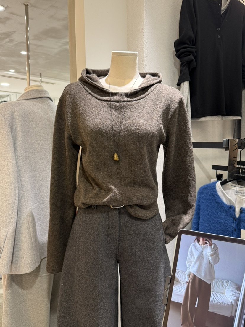 OVER NEAR東大門㊣直郵女士新品熱賣休閑25秋冬時尚職業衛衣OVER NEAR衛衣圖色1