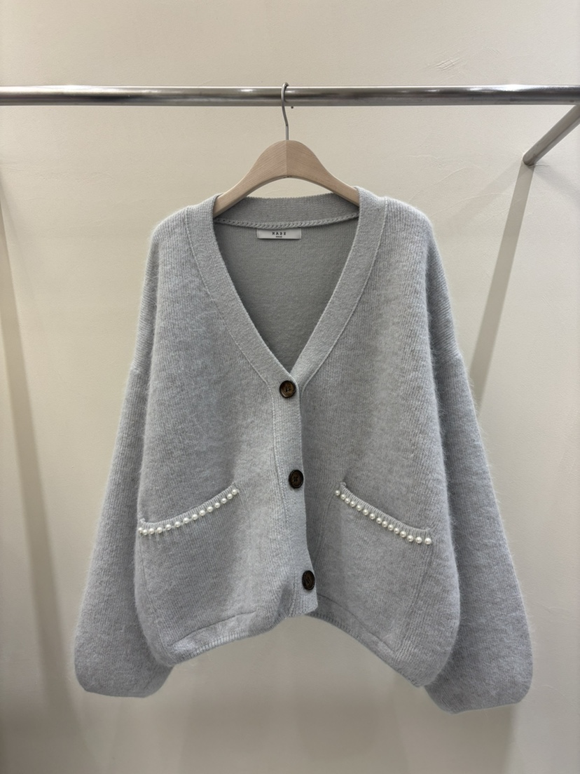 MABE東大門㊣代購女士新款休閑職業人氣25秋冬針織衫開襟衫MABE針織衫圖色2