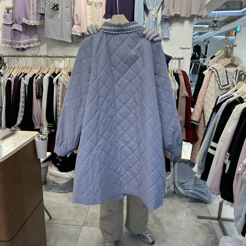 PAPA東大門㊣實拍女士新品25秋冬熱賣人氣休閑職業中長款大衣PaPa/HALMADE中長款大衣