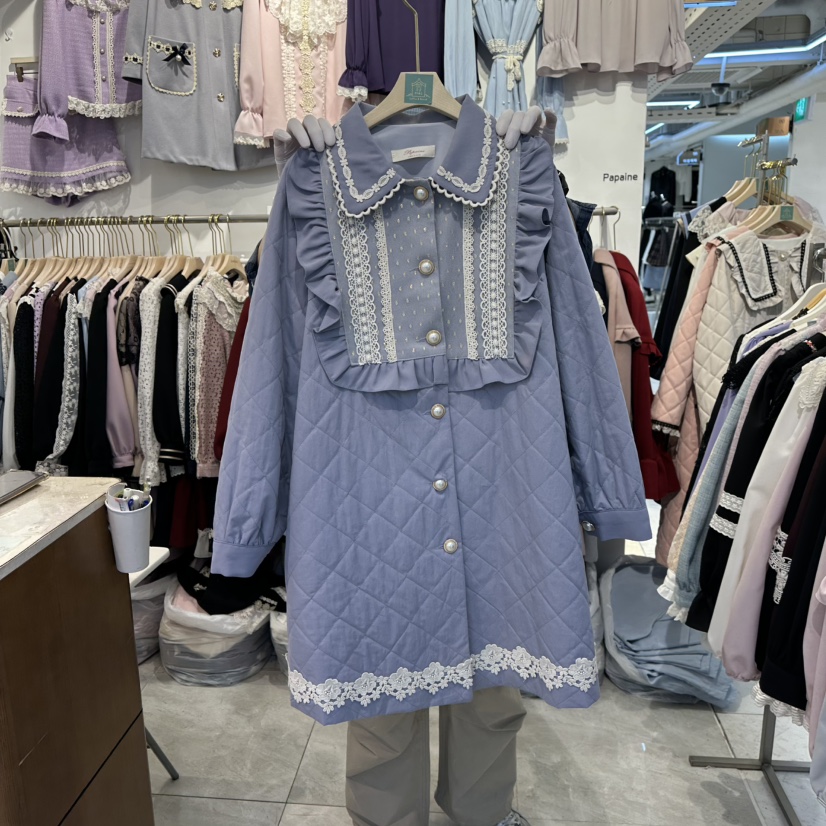 PAPA東大門㊣實拍女士新品25秋冬熱賣人氣休閑職業中長款大衣PaPa/HALMADE中長款大衣圖色1