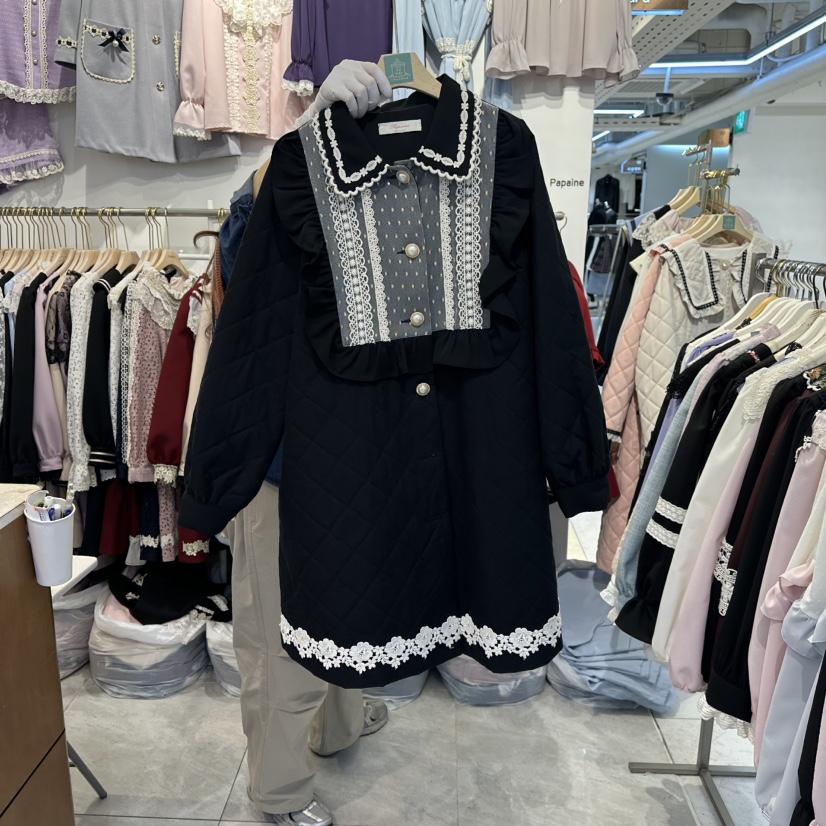 PAPA東大門㊣實拍女士新品25秋冬熱賣人氣休閑職業中長款大衣PaPa/HALMADE中長款大衣圖色2