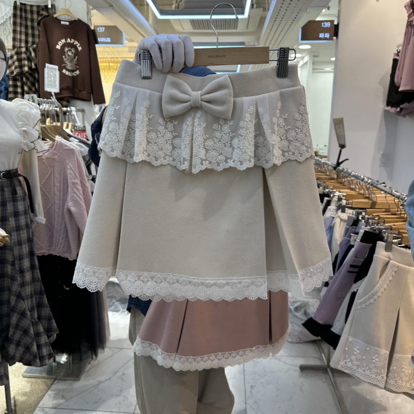 PAPA東大門㊣直郵女士新款職業休閑真品推薦25秋冬人氣短裙PaPa/HALMADE短裙圖色2