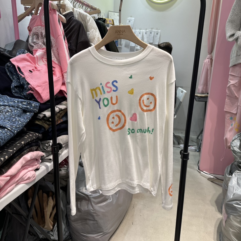 ANNA-P東大門㊣代購女裝新品休閑25秋冬職業熱賣推薦長袖T恤ANNA-P長袖T恤圖色1