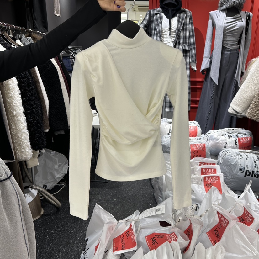 RARE CLOSET韓國直郵㊣女裝新品真品熱賣人氣時尚職業長袖T恤RARE CLOSET長袖T恤圖色1