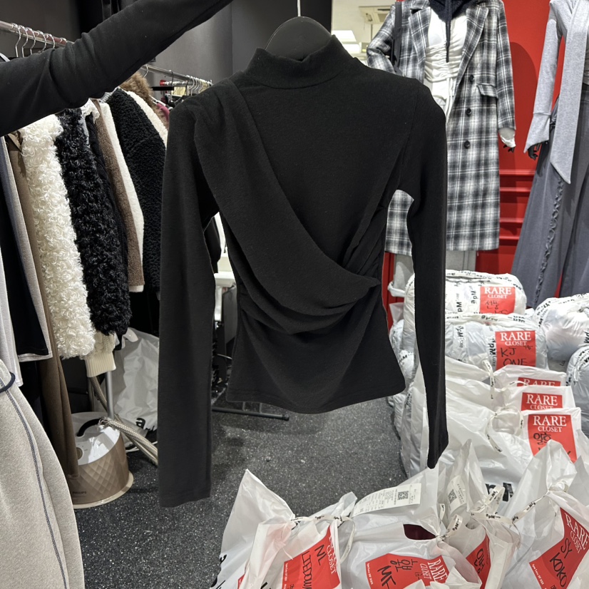 RARE CLOSET韓國直郵㊣女裝新品真品熱賣人氣時尚職業長袖T恤RARE CLOSET長袖T恤圖色2