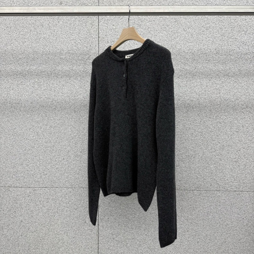 AT THE BAGEL韓國代購㊣女裝新款25秋冬真品職業休閑針織衫AT THE BAGEL針織衫圖色2墨色