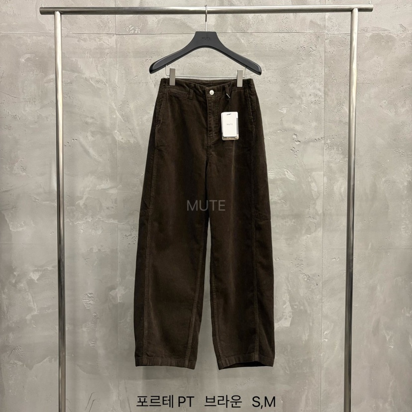 MUTE-P東大門㊣實拍女士新品推薦真品熱賣25秋冬職業休閑褲MUTE休閑褲圖色2棕色