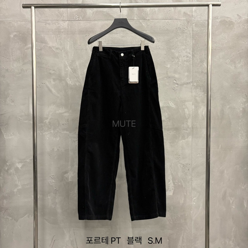 MUTE-P東大門㊣實拍女士新品推薦真品熱賣25秋冬職業休閑褲MUTE休閑褲圖色4黑色