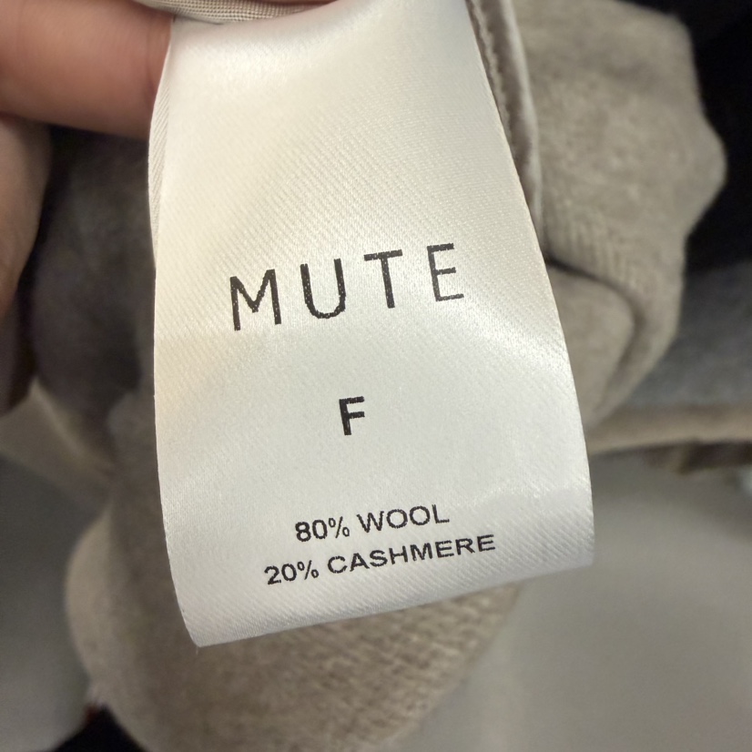 MUTE-P東大門㊣直郵女士新品職業熱賣真品時尚25秋冬中長款大衣MUTE中長款大衣