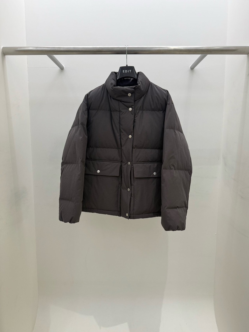 EDIT東大門㊣代購女裝新款熱賣職業人氣時尚休閑短款羽絨服EDIT短款羽絨服圖色3墨色