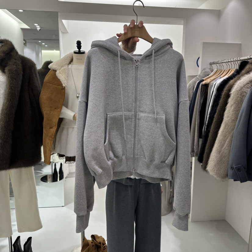 AHOY東大門㊣直郵女裝新品人氣真品職業推薦夾克兜帽加絨拉鏈AHOY夾克圖色1