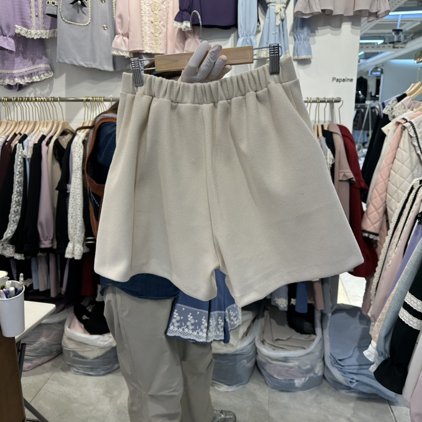 PAPA東大門㊣實拍女裝新款熱賣休閑人氣時尚真品推薦25秋冬短褲PaPa/HALMADE短褲