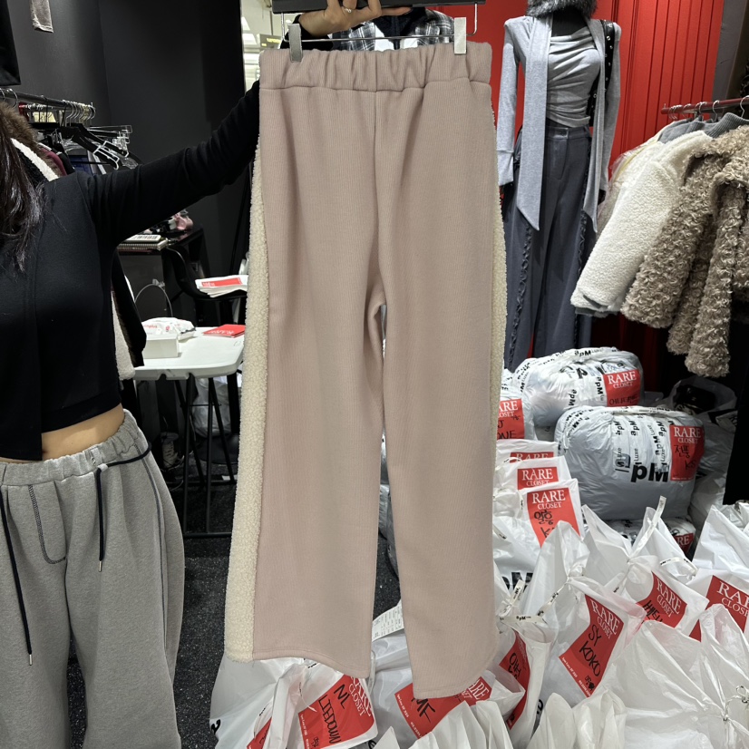 RARE CLOSET東大門㊣代購女士新品25秋冬時尚休閑休閑褲加絨RARE CLOSET休閑褲