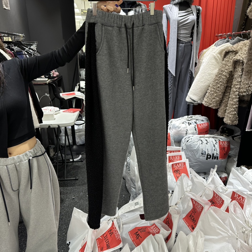 RARE CLOSET東大門㊣代購女士新品25秋冬時尚休閑休閑褲加絨RARE CLOSET休閑褲圖色2